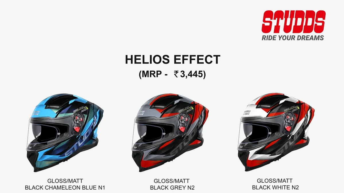 Представлен обновленный шлем STUDDS Helios Effect