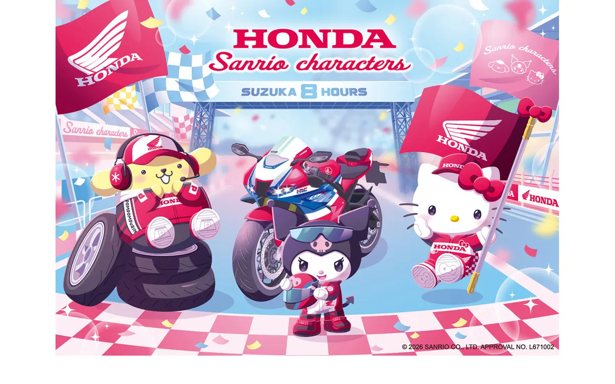 Honda и Sanrio запускают совместный проект SMILE RIDER PROJECT и примут участие в гонках Suzuka 8 Hours с байком в стиле «Куроми» — фото 2
