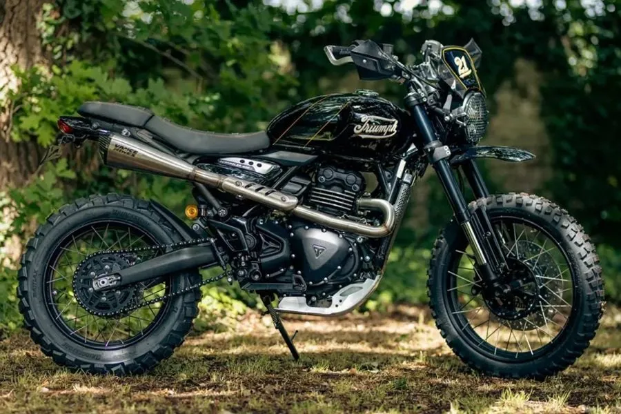 Triumph Scrambler получил стильный тюнинг от Martin Motorcycle Co.