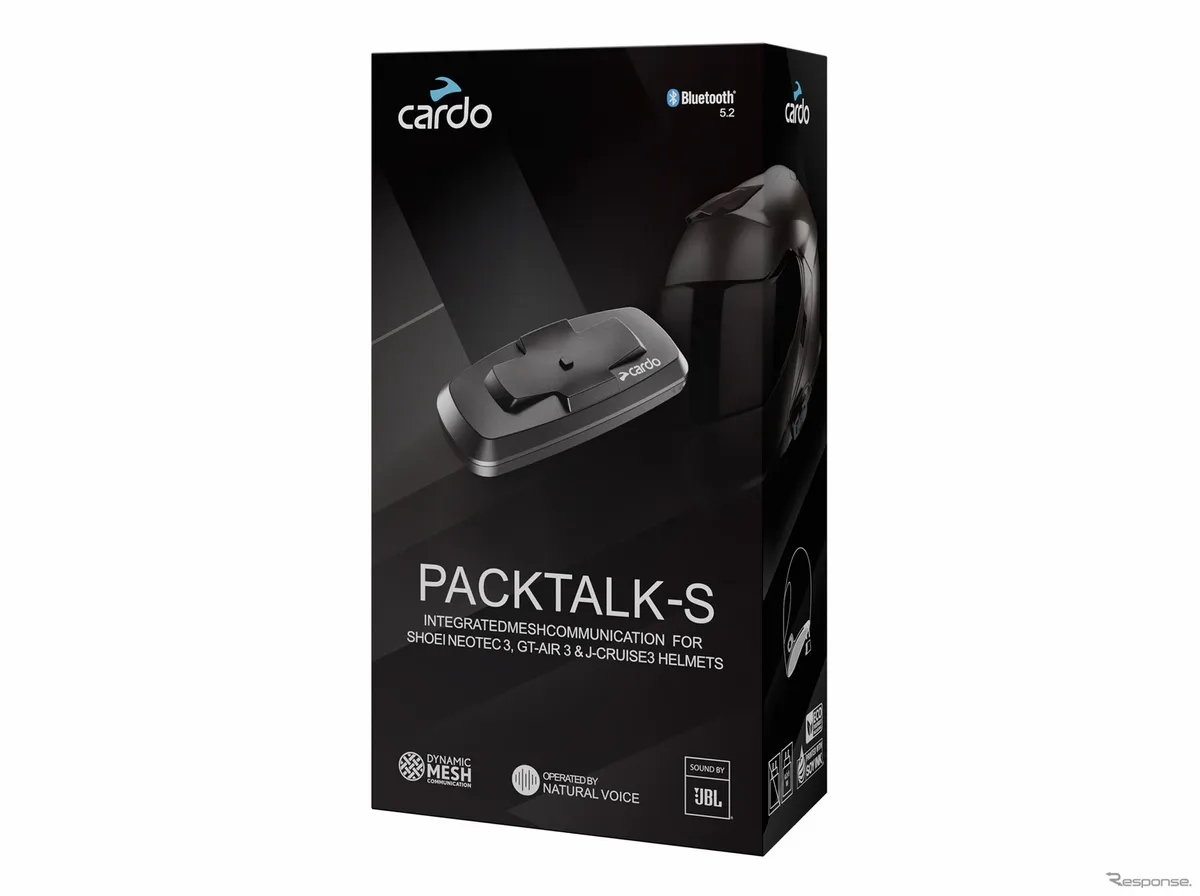 Интеграция с шлемами SHOEI: Cardo выпускает новую гарнитуру PACKTALK-S по цене 63 800 иен
