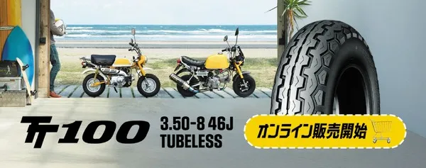 Dunlop выпускает бескамерные шины TT100 для минибайков — эксклюзивно в интернет-магазине