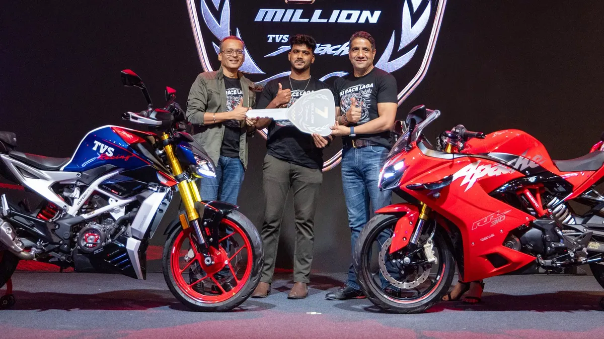 TVS Apache достигла отметки в 7 миллионов владельцев по всему миру: запущена новая кампания «Tu Race Laga»