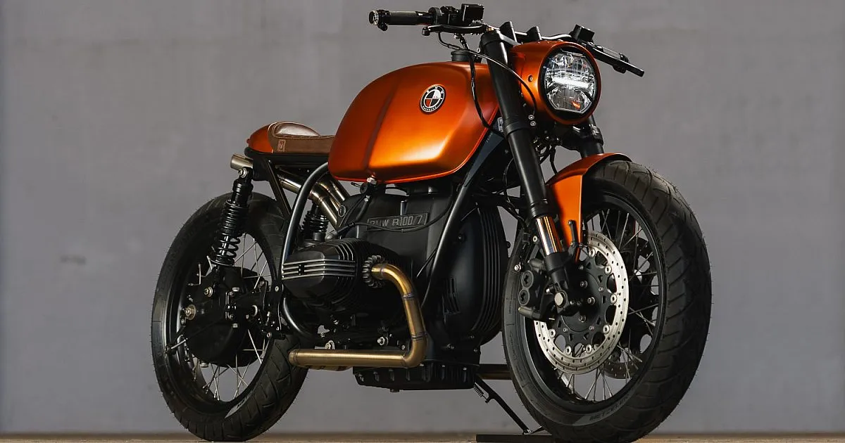 Orange Rush: кастом BMW R100/7 от Caffeine Custom