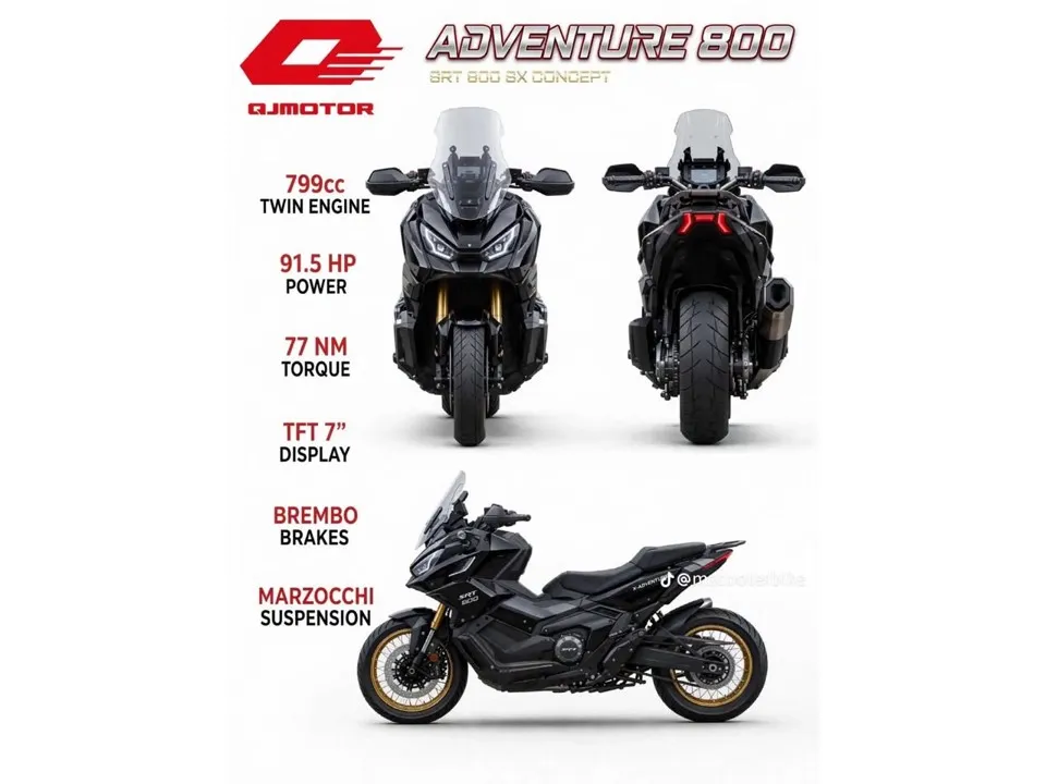 Готовится ли к выпуску гипер-адвенчер-скутер QJMOTOR SRT900X?