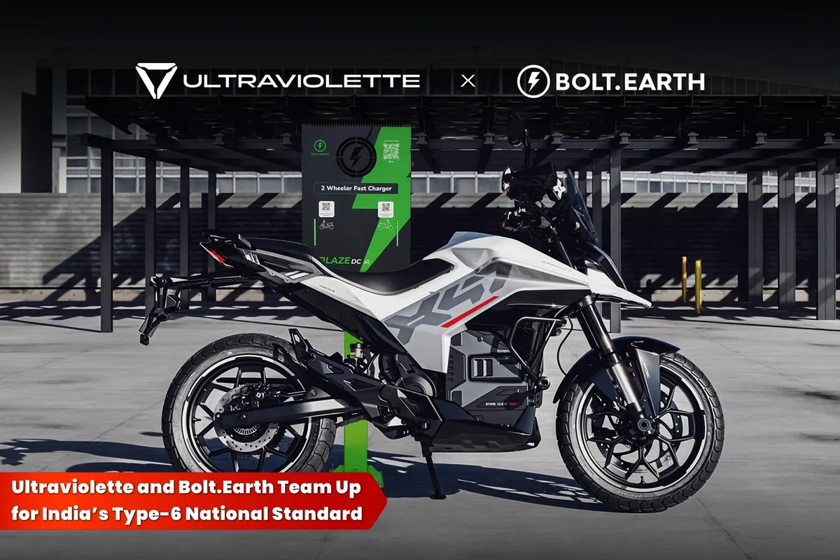 Ultraviolette и Bolt.Earth объединяют усилия для создания сети зарядных станций стандарта Type-6 в Индии