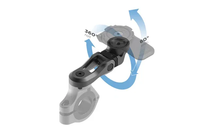 Quad Lock Handlebar Mount Pro получил регулируемую головку для труднодоступных рулей — фото 2