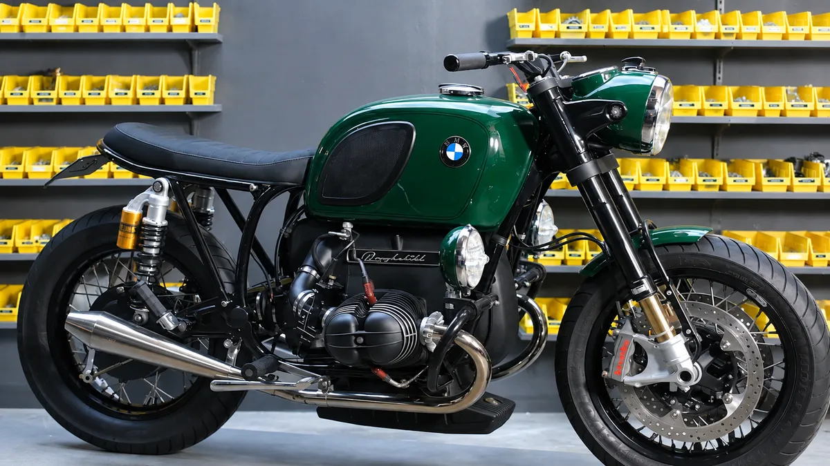 BMW R90/6 1975 года от Roughchild: кастомный кафе-рейсер, спроектированный с учётом роста водителя — фото 2