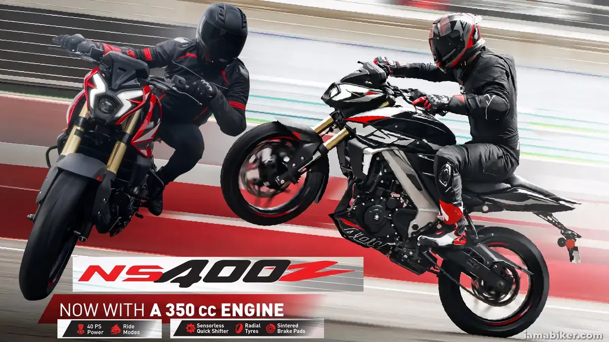 Официально: Bajaj Pulsar NS400Z получил новый двигатель объемом 350 куб. см без изменения цены